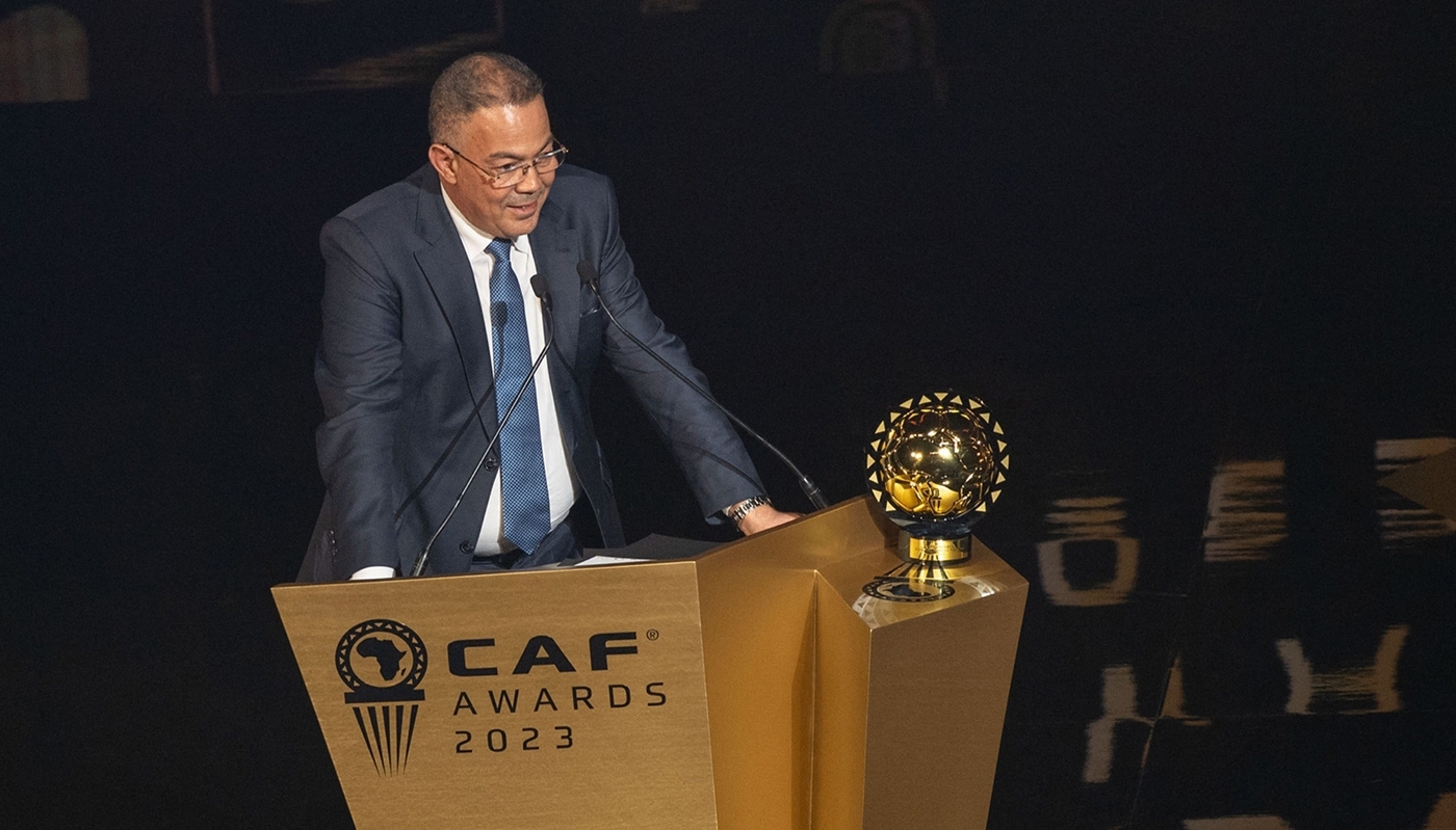 Fouzi Lekjâa, ministre du budget et président de la Fédération marocaine de football, à Marrakech, en décembre 2023.