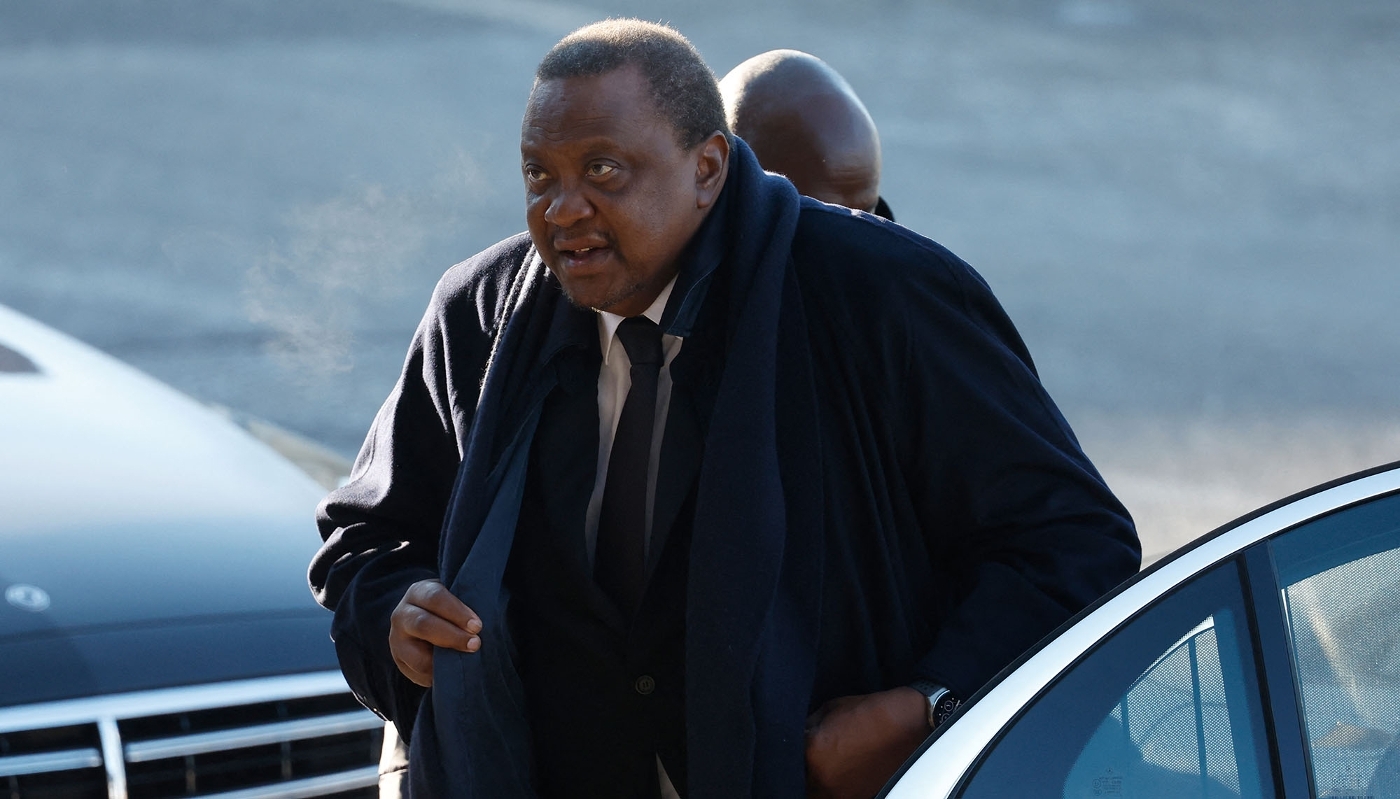 L'ancien président kényan Uhuru Kenyatta, à Berlin, le 18 février 2025.
