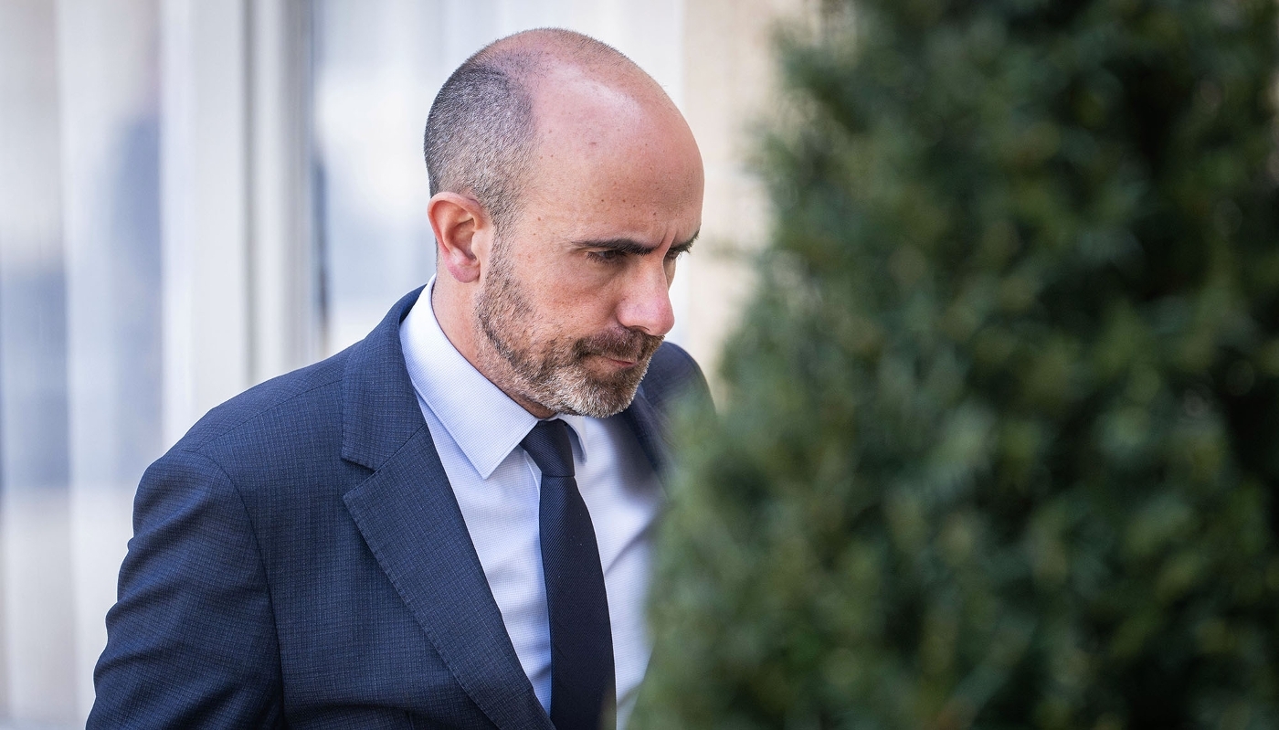 Nicolas Lerner, directeur de la DGSE, à l'Élysée. Paris, avril 2024.