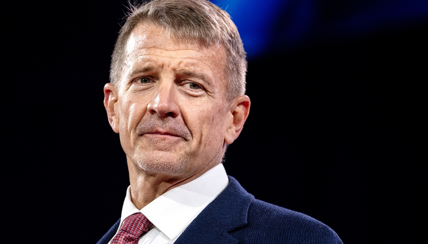 Erik Prince à la Conférence d'action politique conservatrice, à Washington, le 22 février 2025.
