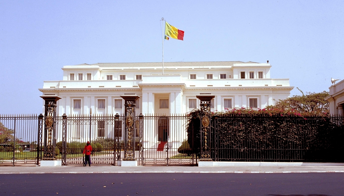 Le palais de la République, à Dakar, le 1er janvier 1997.