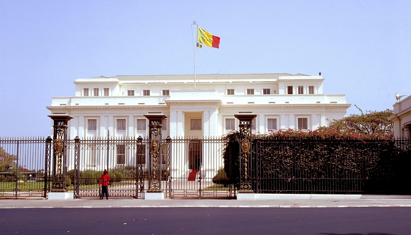Le palais de la République, à Dakar, le 1er janvier 1997.