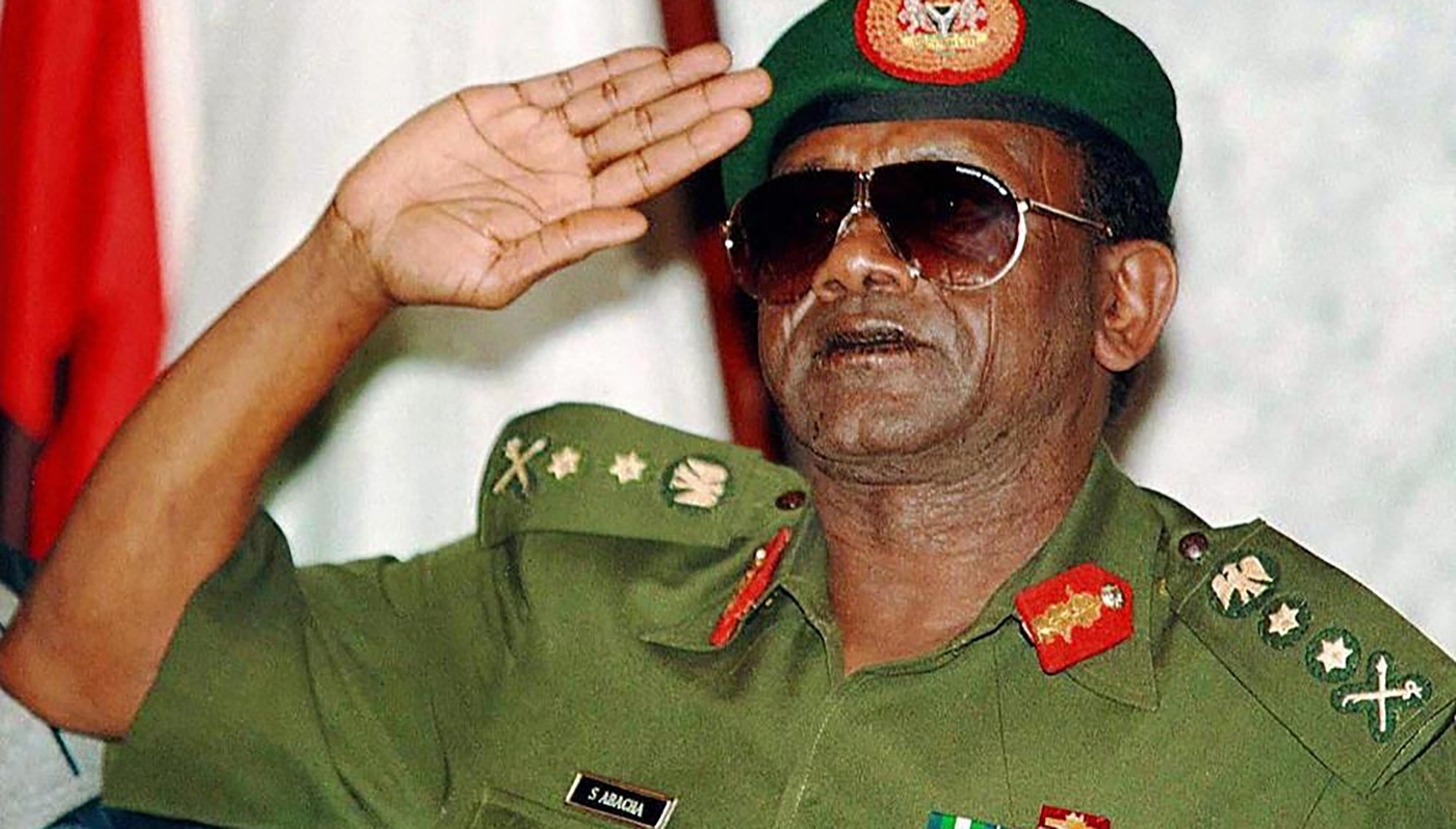 L'ancien président nigérian Sani Abacha (1993-1998), le 30 août 1997 à Abuja.