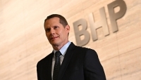 Brandon Craig au siège de BHP à Melbourne, en Australie, le 18 mars 2026.