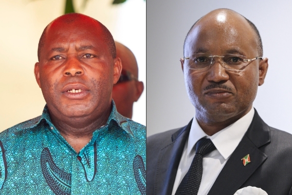 Le président burundais Evariste Ndayishimiye et son ancien premier ministre Alain-Guillaume Bunyoni.