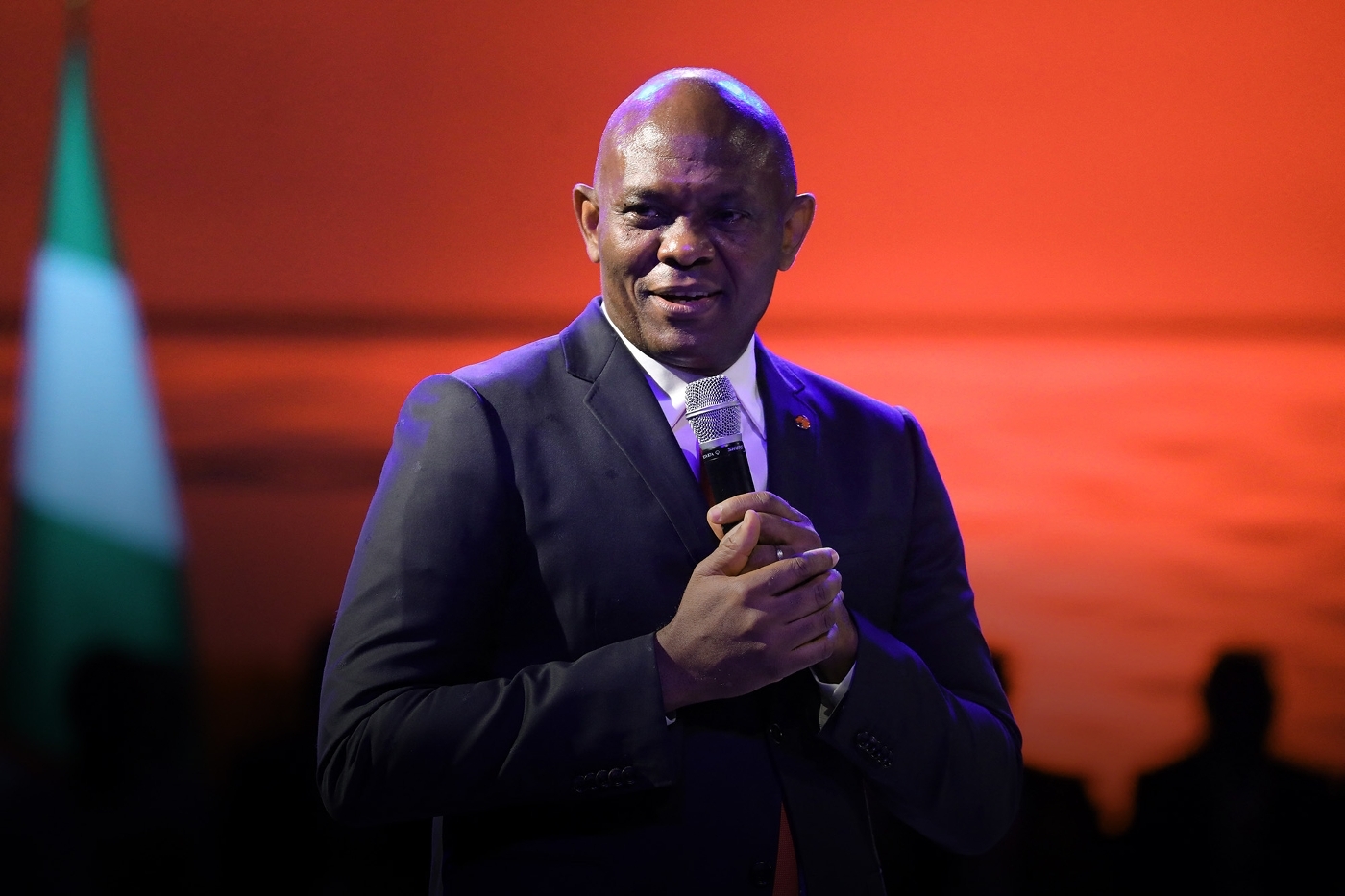 L'homme d'affaires nigérian Tony Elumelu, à Lagos, en juillet 2018.