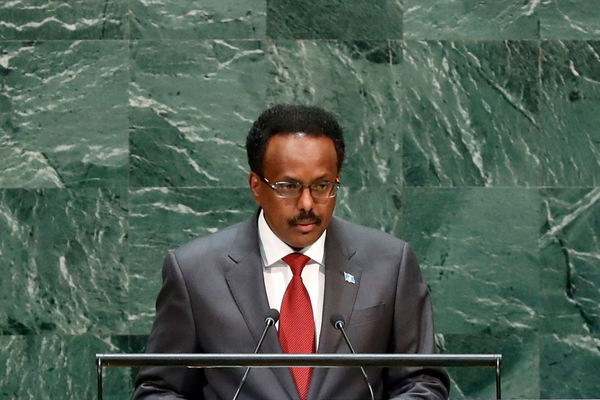 Le président somalien Mohamed Abdullahi Mohamed dit "Farmajo".