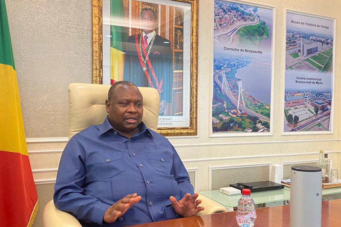 Le ministre de l'aménagement et des grands travaux, Jean-Jacques Bouya, également cousin du président Denis Sassou Nguesso.