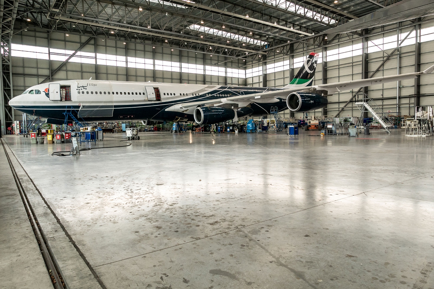 L'Airbus A340 de Mouammar Kadhafi a pu effectuer un vol d'essai le 3 mai.