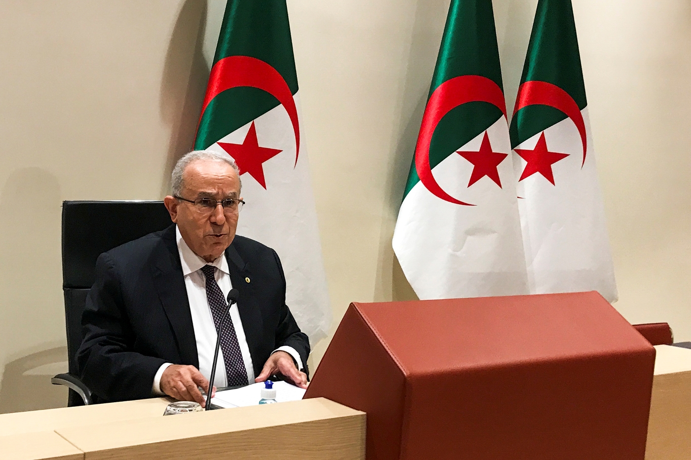 Le ministre algérien des affaires étrangères, Ramtane Lamamra.