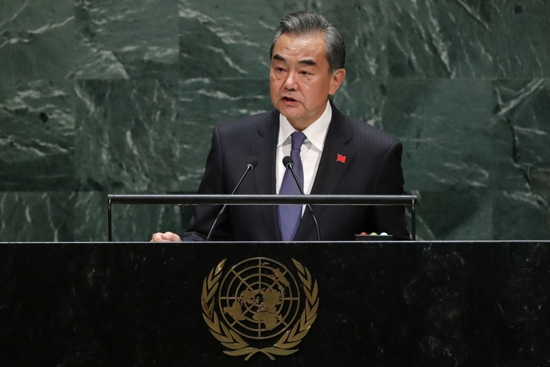 Le ministre des affaires étrangères chinois Wang Yi.