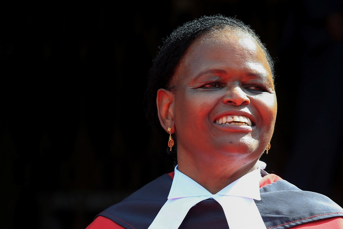 La présidente de la Cour suprême Martha Koome.