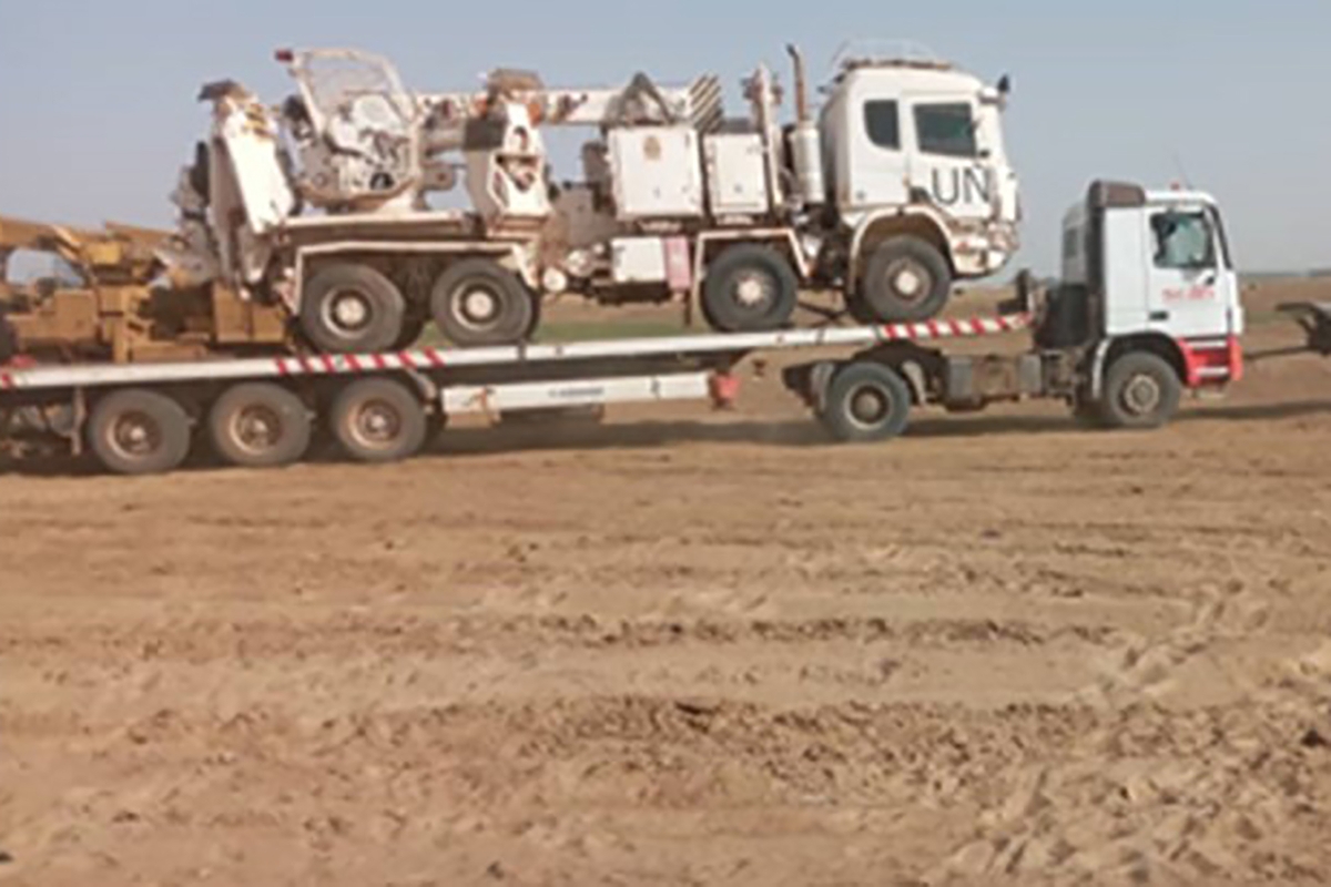 Convoyage d'équipements pour la Minusma au Mali par Scan Global Logistics.