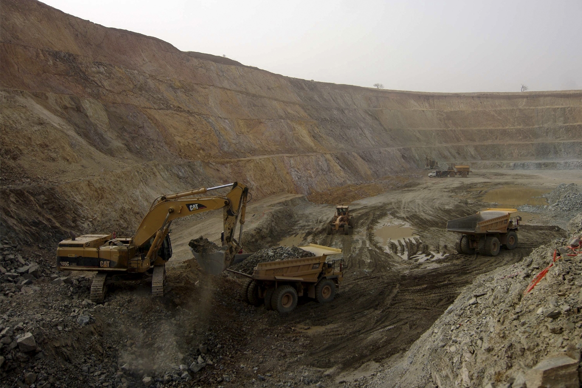 La mine d'or de Taparko-Bouroum dans le nord du Burkina Faso.