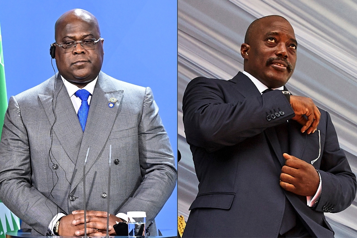 L'actuel président Félix Tshisekedi et son prédécesseur Joseph Kabila.