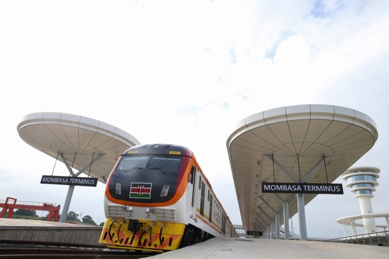 Le terminus de Monbasa, sur la côte kenyane, en juin 2017.