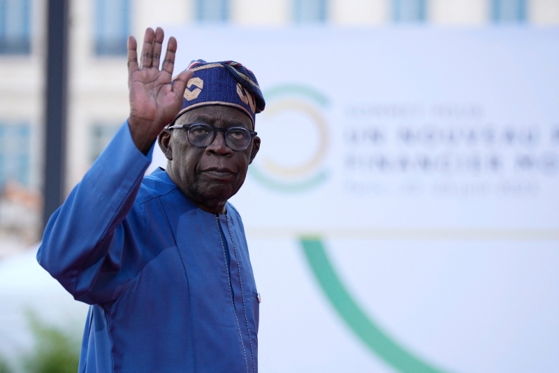 Le président nigérian Bola Tinubu lors du Sommet pour un nouveau pacte financier mondial, le 23 juin 2023 à Paris.