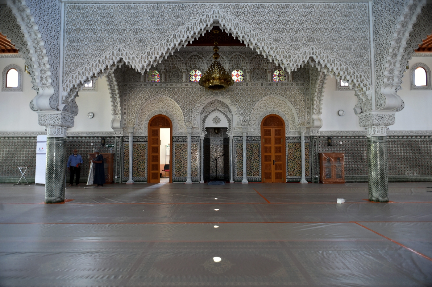 Décoration réalisée par Sotcob, Grande mosquée Mohammed-VI à Saint-Etienne.
