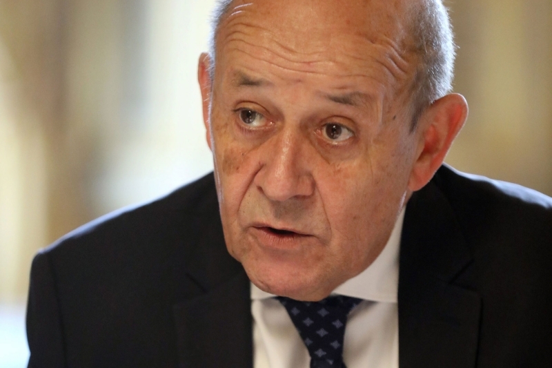 Le ministre français des affaires étrangères Jean-Yves Le Drian.