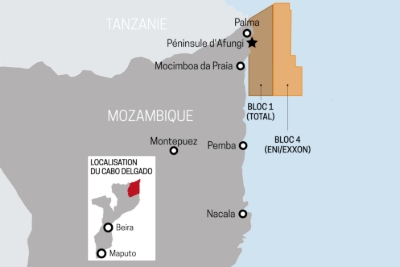 La province de Cabo Delgado, au Mozambique.