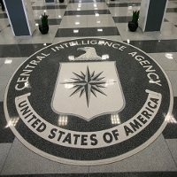 L'emblème de la CIA, à Langley. &copy; Dennis Brack/Pool/EPA/Newscom/MaxPPP