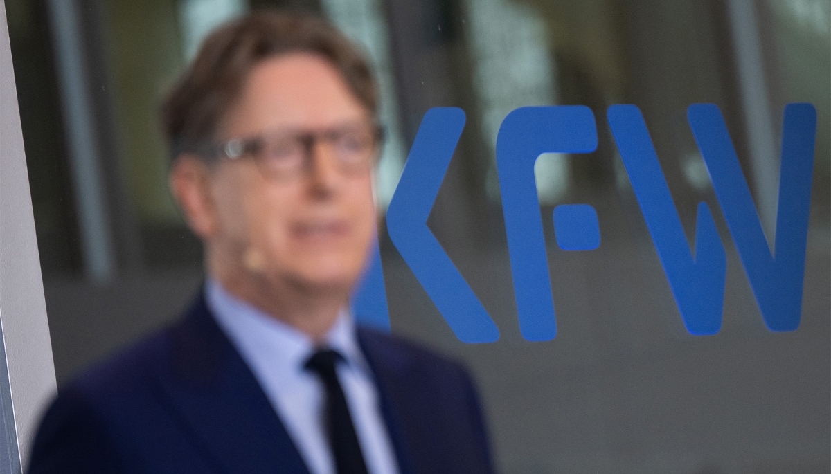 Stefan Wintels, président du directoire de la KfW, le 31 janvier 2023, à Hesse, en Allemagne.