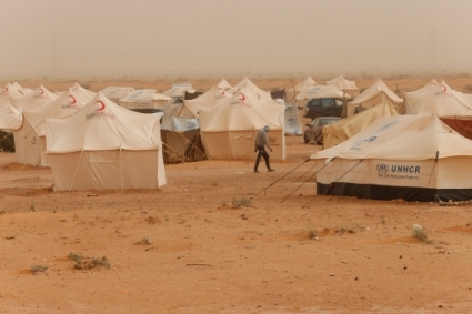 Le camp de réfugiés de Garart al-Qatef.