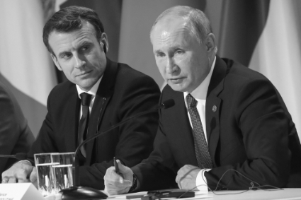 Le président français Emmanuel Macron et son homologue russe Vladimir Poutine.