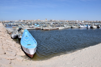 Le port de Nouadhibou, pour lequel l'appel d'offres concernant le projet de port en eau profonde va bientôt être relancé.