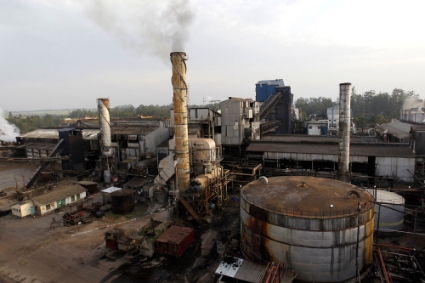 Une section de l'usine de sucre Mumias Sugar, dans l'ouest du Kenya.