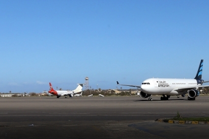 L'aéroport international de Mitiga où a eu lieu l'arrestation d'une équipe de GardaWorld, à Tripoli, le 8 avril 2019.
