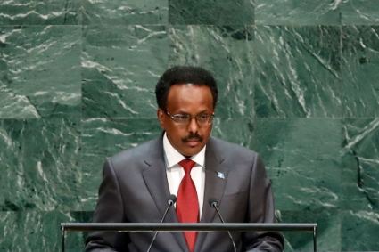 Le président somalien Mohamed Abdullahi Mohamed dit "Farmajo".