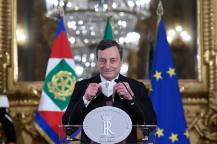Le nouveau président du conseil italien, Mario Draghi.