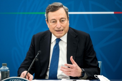 Le premier ministre italien Mario Draghi.