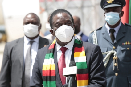 Le président du Zimbabwe Emmerson Mnangagwa.