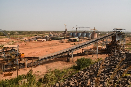 La mine d'or de Morila, située dans le sud du Mali.