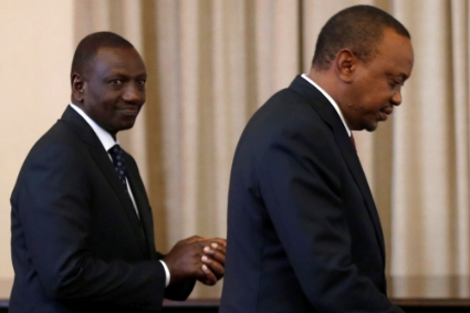 William Ruto et Uhuru Kenyatta.