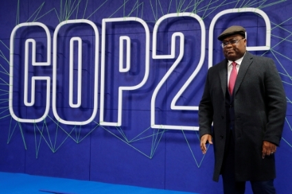 Le président de la République démocratique du Congo, Félix Tshisekedi, à Glasgow, pour la Cop26.