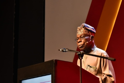 L'envoyé spécial de l'Union africaine pour la Corne de l'Afrique, l'ancien président nigérian Olusegun Obasanjo.