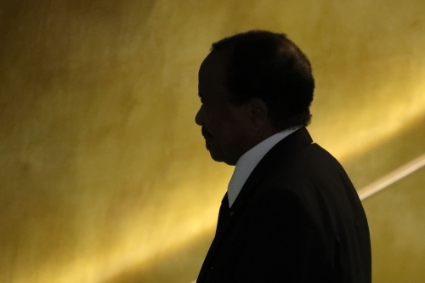 Le président camerounais Paul Biya, ici en 2016 lors de l'Assemblée générale des Nations unies à New York.