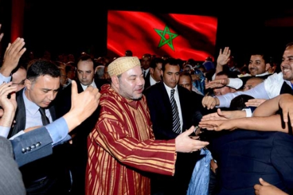 Mohammed VI lors de sa dernière visite officielle à Dakhla, en février 2016.