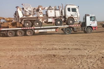 Convoyage d'équipements pour la Minusma au Mali par Scan Global Logistics.