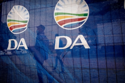 Un meeting du parti DA, à Johannesburg, en octobre 2021.