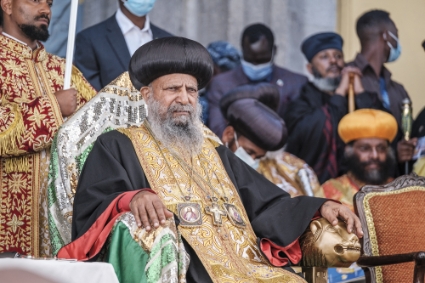 Abune Mathias, patriarche de l'Eglise orthodoxe éthiopienne.