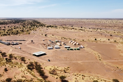 Le camp d'exploration du projet d'exploitation d'uranium de Dasa.