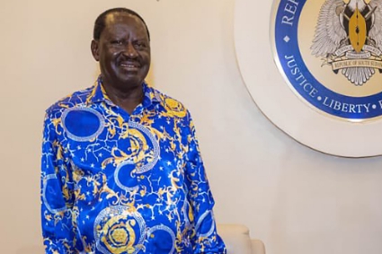 Le candidat à la présidentielle kenyane Raila Odinga.
