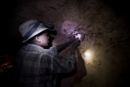 Une mine de tanzanite à Mirerani, au nord de la Tanzanie.
