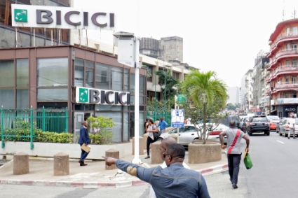 Une agence bancaire BICICI, à Abidjan.