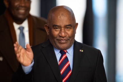 Le président des Comores, Azali Assoumani, à Paris, le 11 novembre 2021.