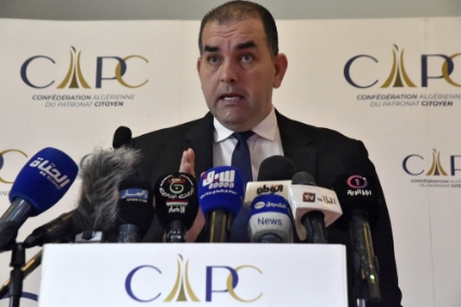 Le président de La Confédération algérienne du patronat citoyen (CAPC) Sami Agli, à Alger, en mars 2021.